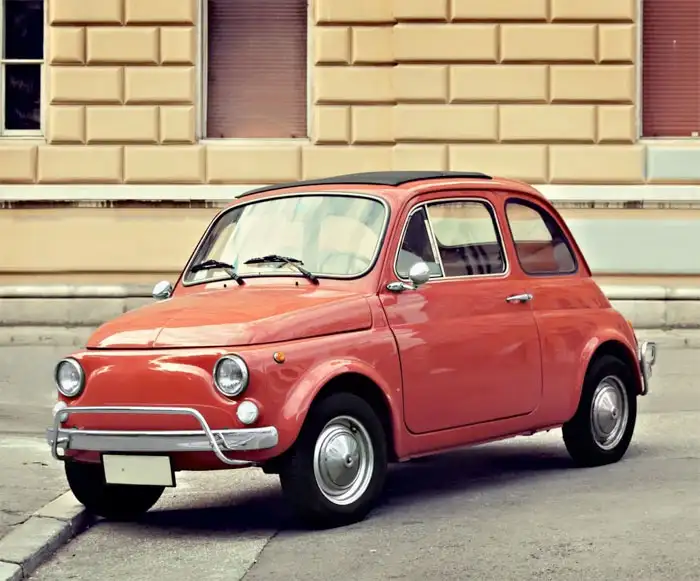 fiat 500 rot Kleinwagen beim Direktankauf in Waldmohr